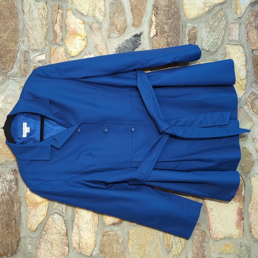 Pendleton cobalt blue cotton trench coat